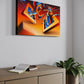 Portal Kinetics - Art Print Let it Lie (orange) Canvas (mounted)
