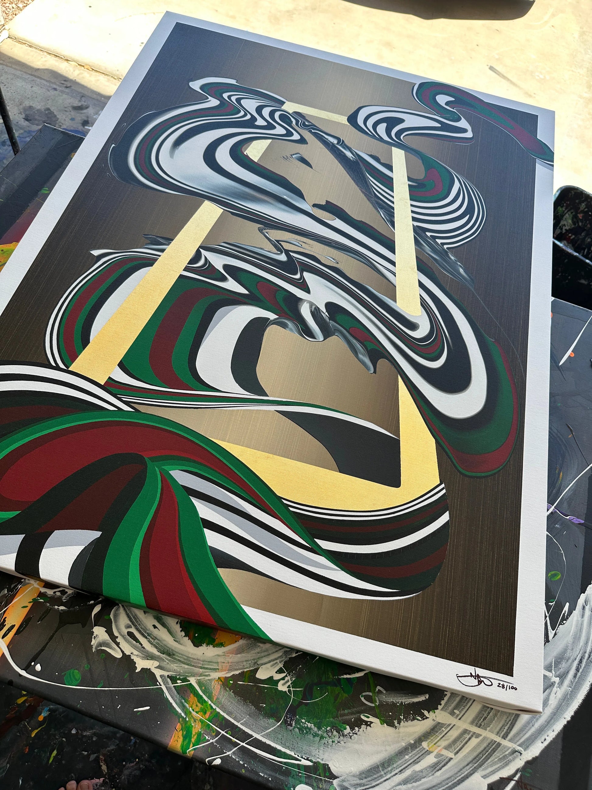 Gucci slide paint sales