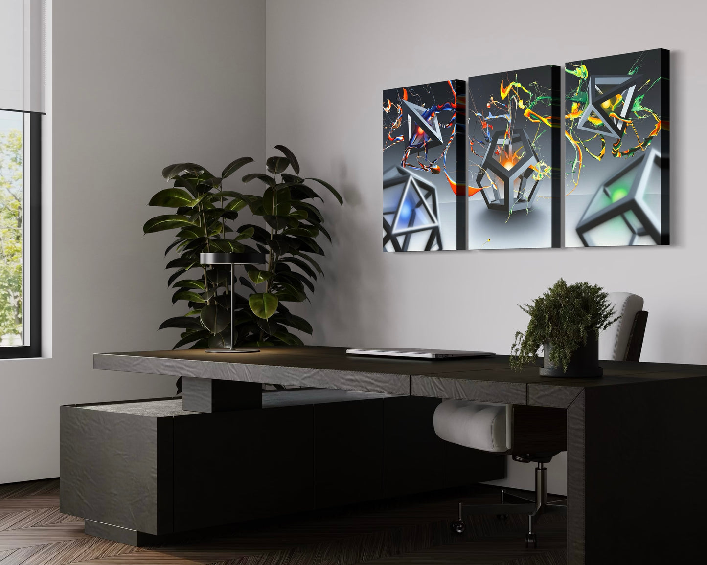 Quintessence - Art Print 20x32in. Triptych Canvas (mounted)