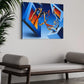 Portal Kinetics - Art Print Let it Fly (blue) Canvas (mounted)