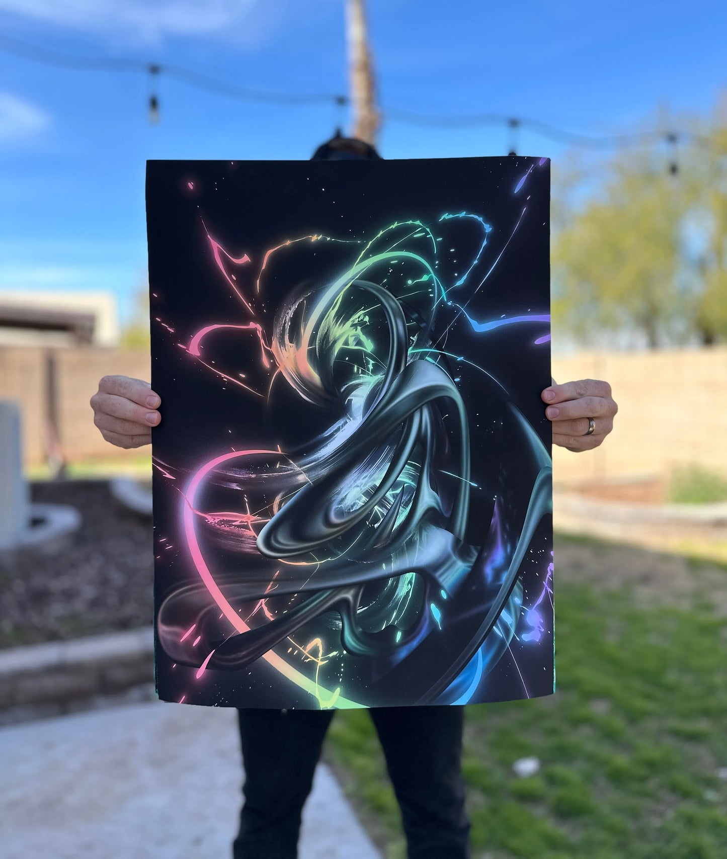 Neonic Parallax - Art Print