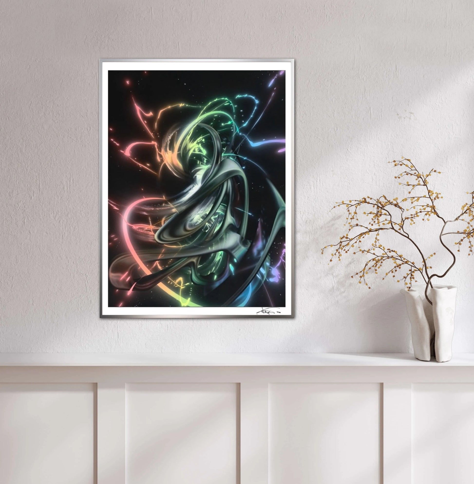 Neonic Parallax - Art Print