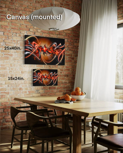 Infernium - Art Print 15x24in. Canvas (mounted)