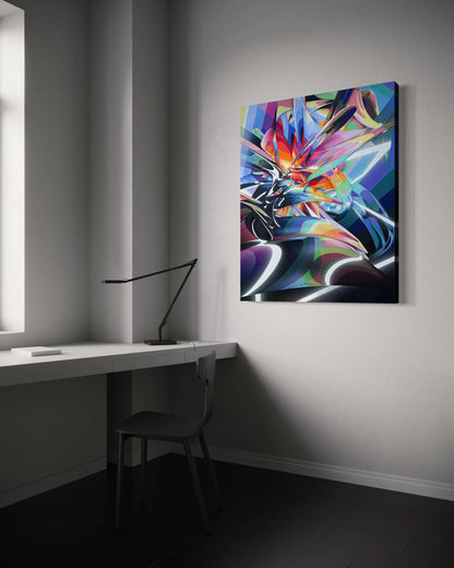 Xenofract - Art Print 36x45in. Canvas (mounted)