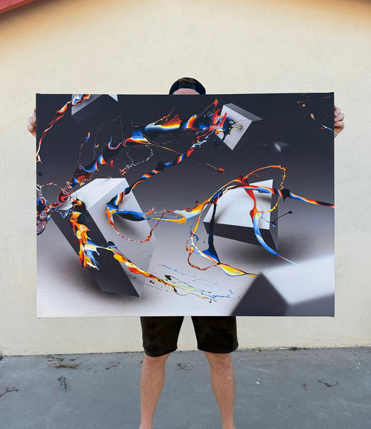 Ricochet - Art Print 30x40in. Canvas (mounted)