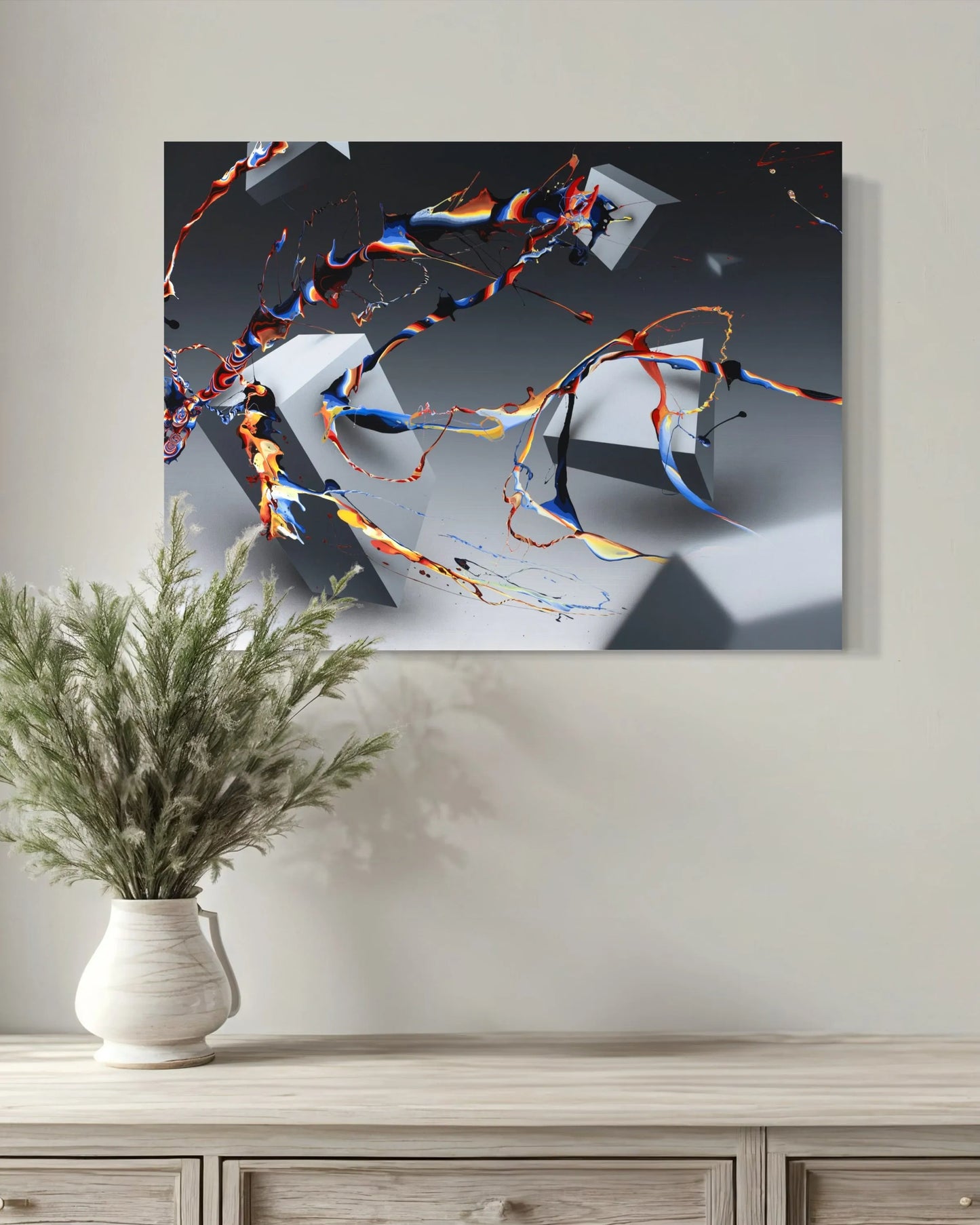 Ricochet - Art Print 18x24in. Canvas (mounted)