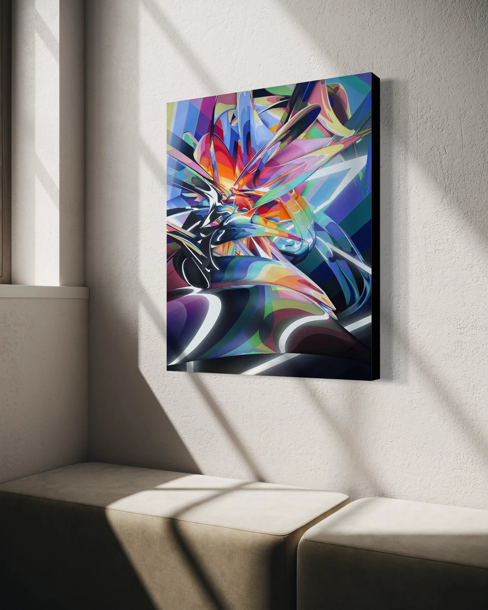 Xenofract - Art Print Canvas (mounted)