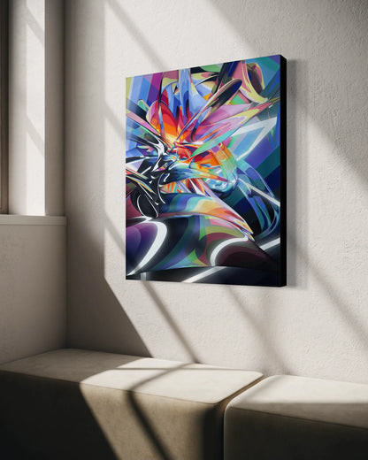 Xenofract - Art Print Canvas (mounted)